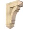 Ekena Millwork Merced Arts and Crafts Rough Sawn Bracket w/ Offset Brace, Douglas Fir, 8"W x 22"D x 30"H BKT0806X22X30MRC03RDF - alternate 1